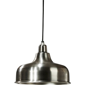 MAŁA LAMPA WISZĄCA DETROIT 26 CM ANTYCZNE SREBRO